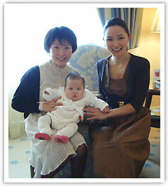 講演会の前に、ファンのRさんと素敵な時間を過ごしました
